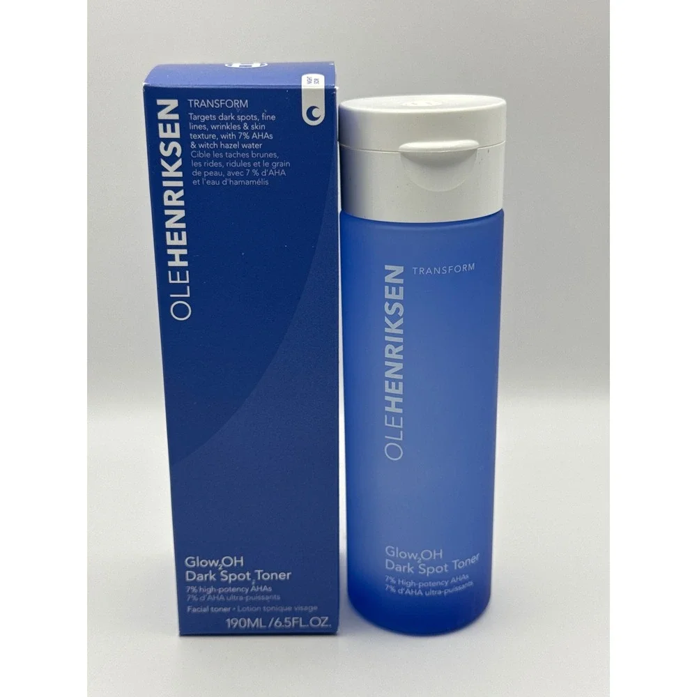 OLEHENRIKSEN GlowOH Dark Spot Toner 7% high potency‎ AHAs 190ML 6.5FL.OZ BNIB